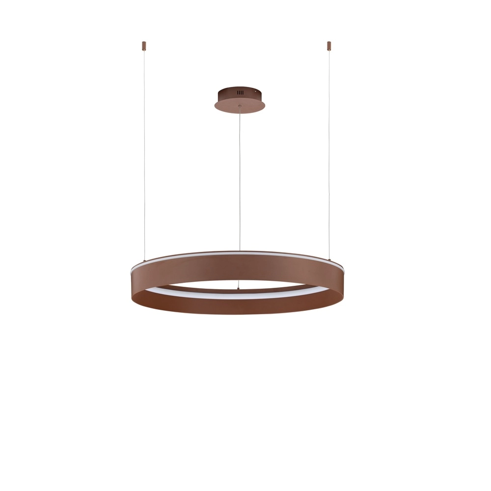 Modern pendant lamp Olivia brown Ø 78cm Lyora 5212017494252
