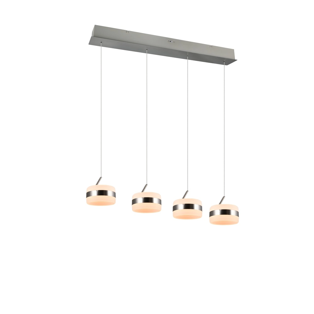 Design pendant lamp Dios nickel 4-lights