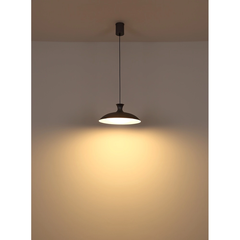 Grey pendant lamp Rocha design Ø 40cm Globo 9007371533985