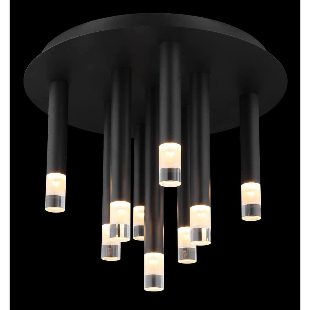 Design ceiling lamp Ryan 9-light black Globo 9007371484058