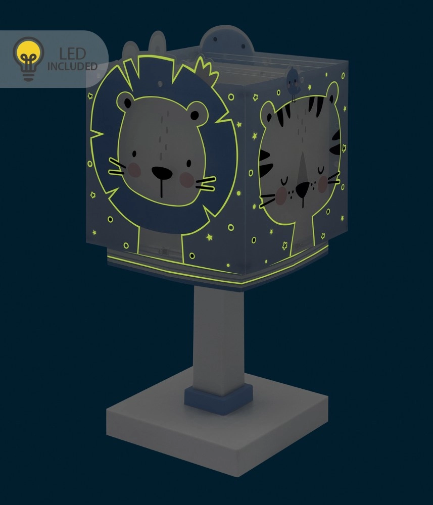 Children's room table lamp Baby Jungle blue Dalber 8420406002408