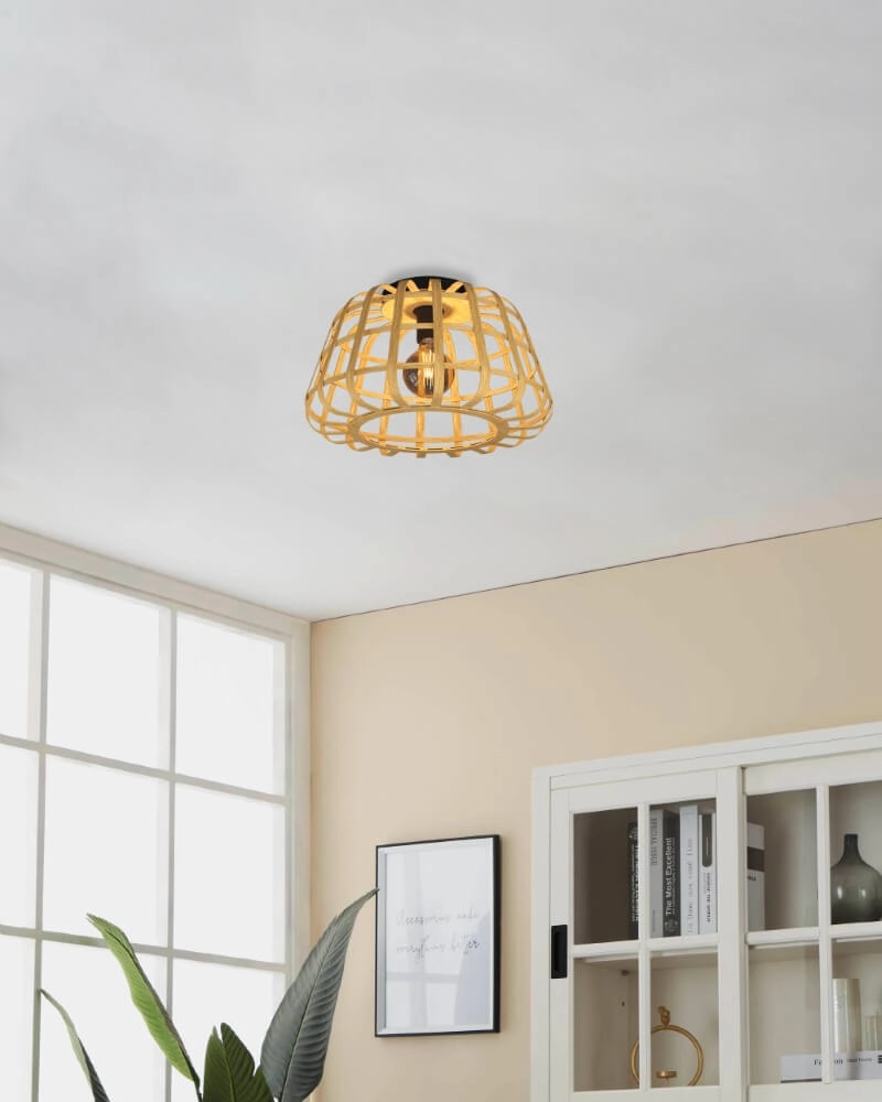 Rattan ceiling lamp Montezuelo Ø 45cm Stars of Light 9008606240494