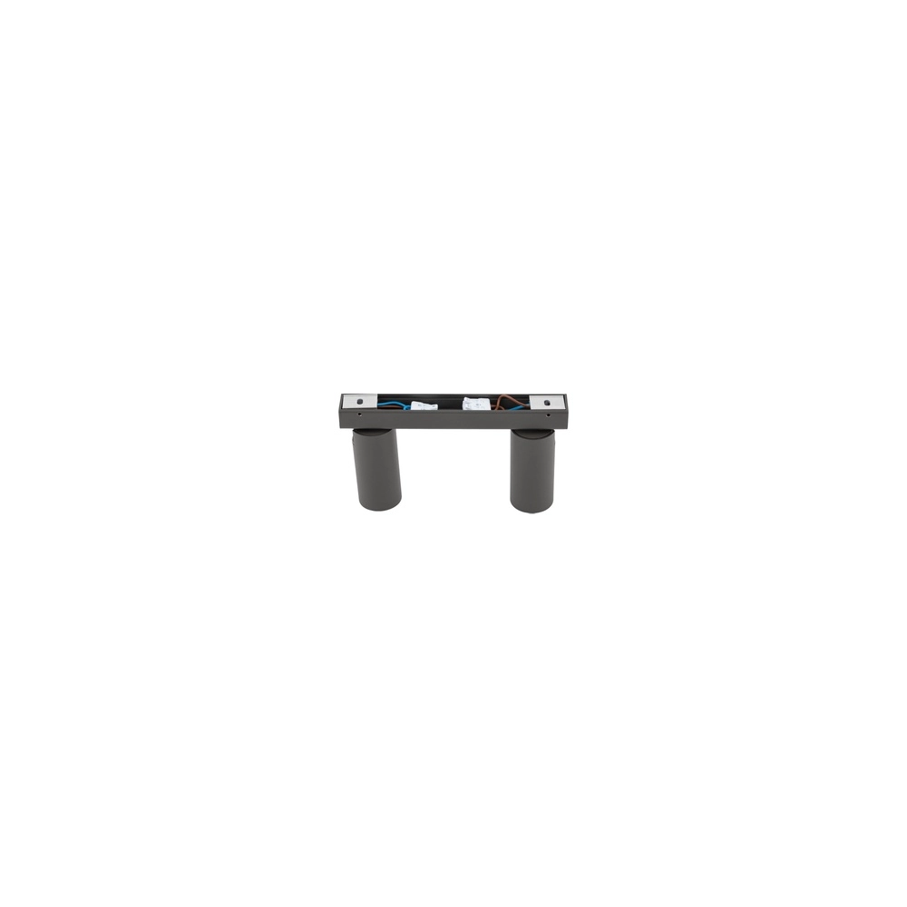 Surface-mounted spot 2x GU10 Fourty dark grey Lyora 5903139114660