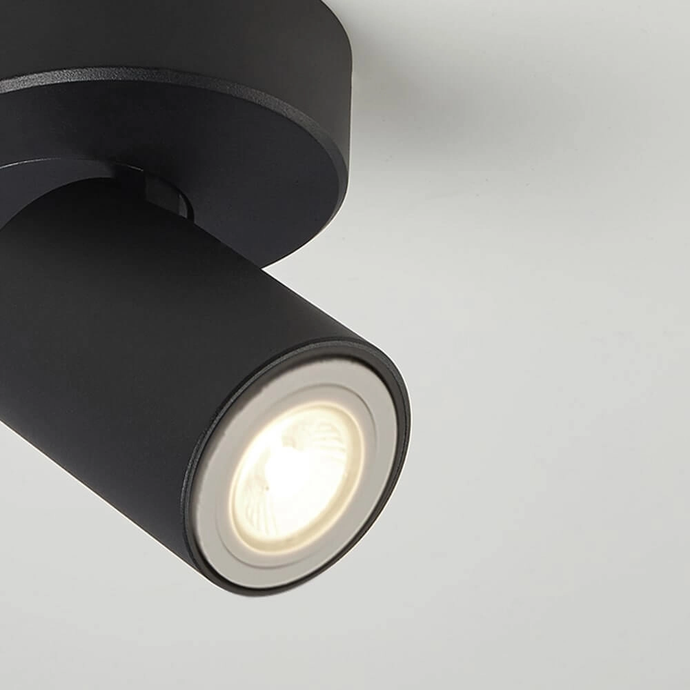 Ceiling lamp Moon 1 Round Black Lyora