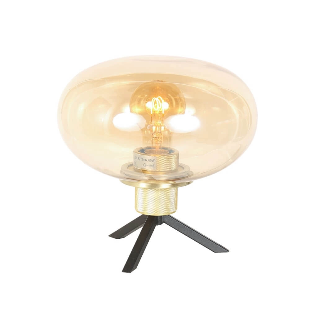 Table lamp Reflexion Ø 22cm - with amber glass