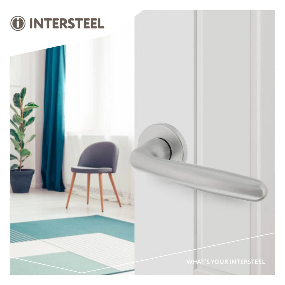 Door handle Sigaar round aluminium Intersteel 8714186075227