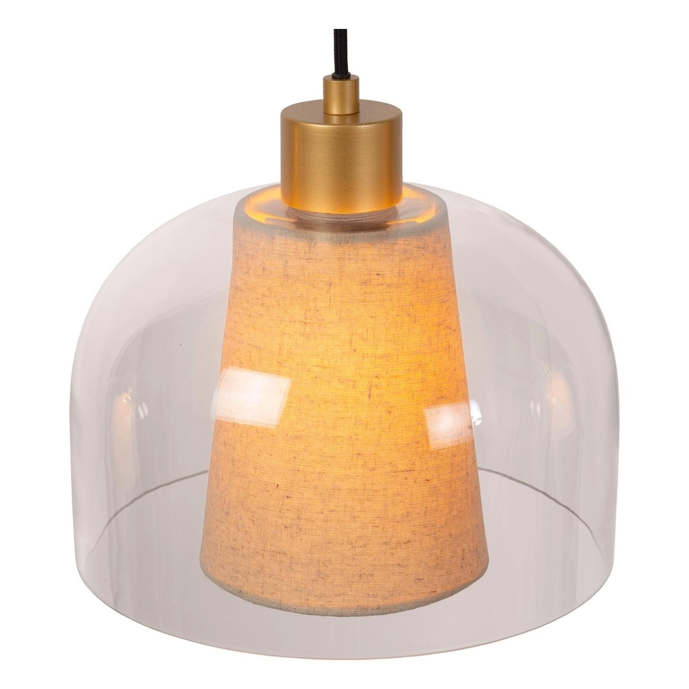 Design pendant lamp Gunhild 3-light gold straight Lucide 5411212303356