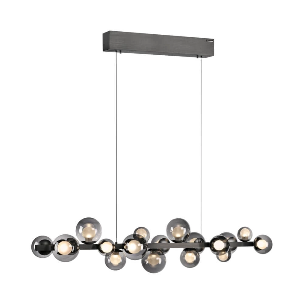 Unique hanging lamp Pure E-Popup 18-light gray Paul Neuhaus 4012248384411