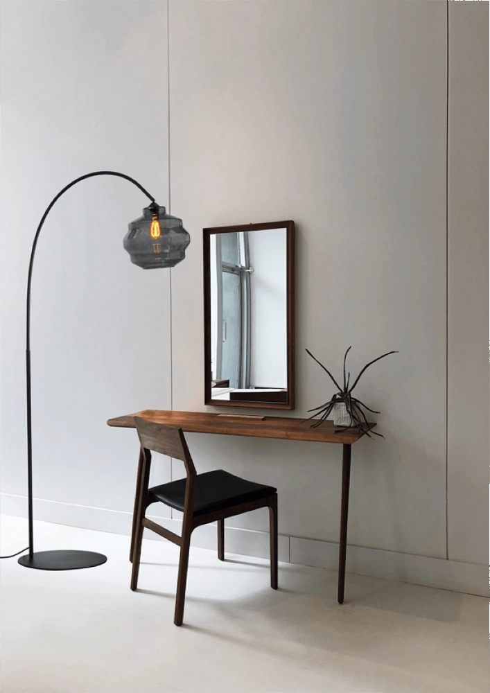 Arc lamp Porto Ball smoke glass - Ø 30cm Masterlight 8718121259260