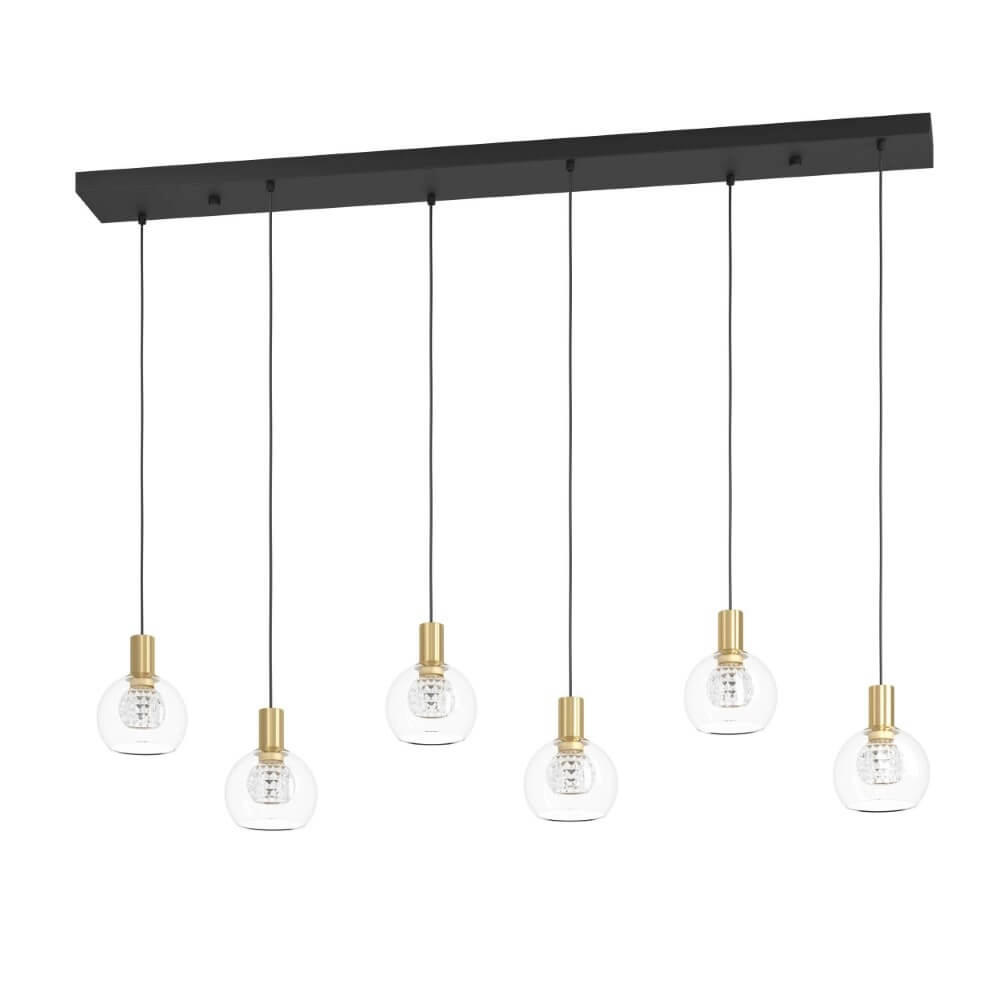 Black hanging lamp Terque with gold Stars of Light 9008606274093