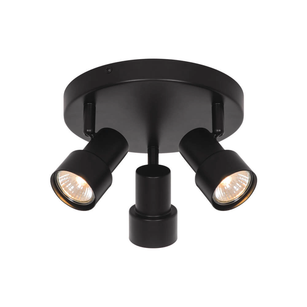 3-light ceiling lamp Boston black