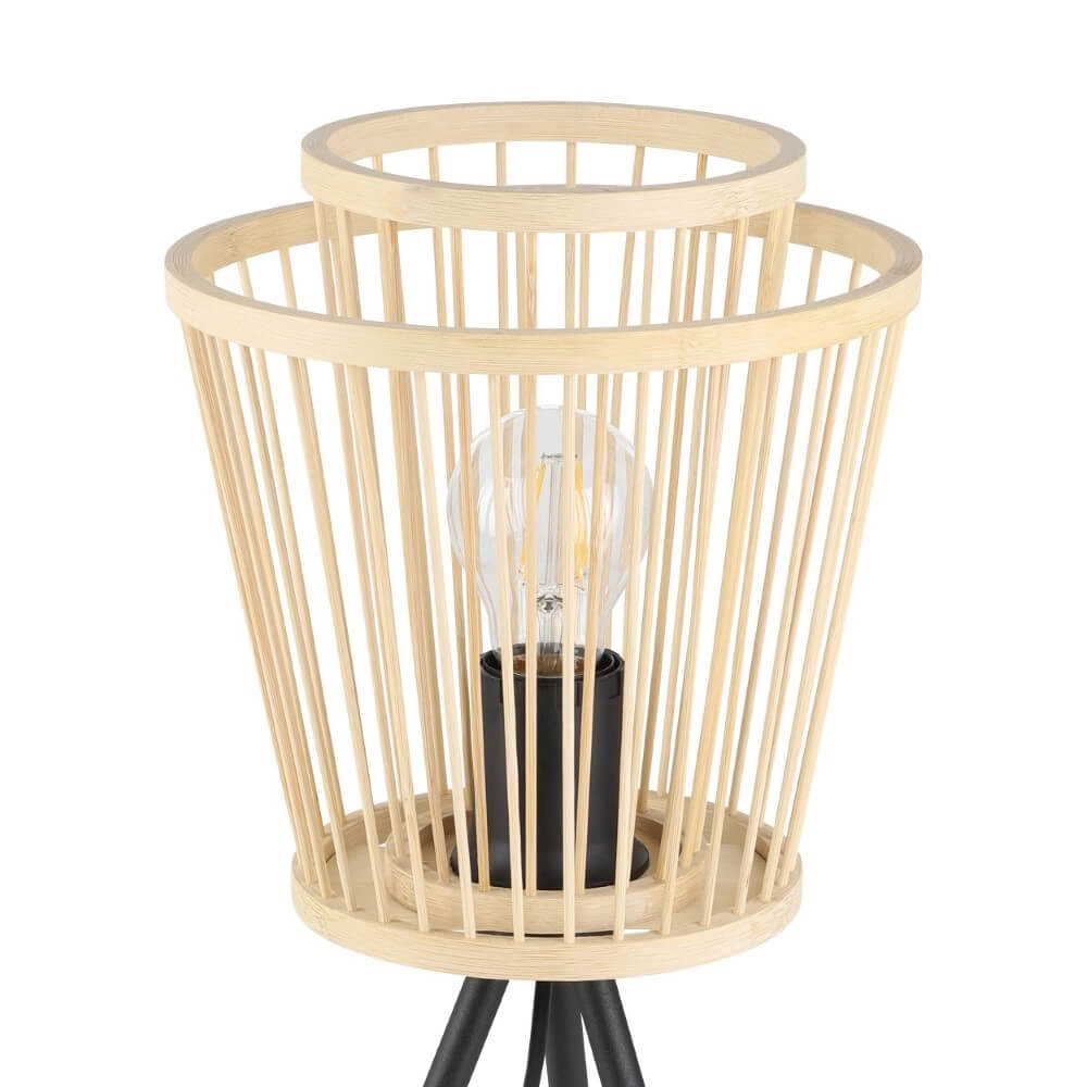 Wooden table lamp Hykeham 57cm high Eglo 9002759438548
