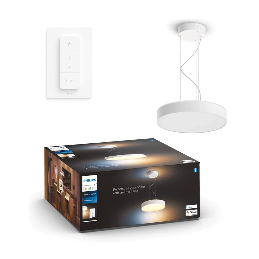 Hanging lamp Hue Enrave - White Ambiance Ø 42.5cm white Philips 8718696176573