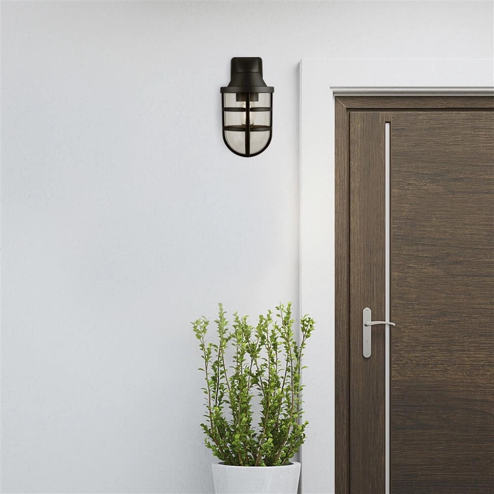Black outdoor lamp Seaside for coastal areas Searchlight 5053423252773