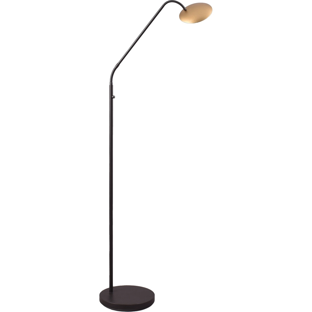 Flex reading lamp Scala black with gold