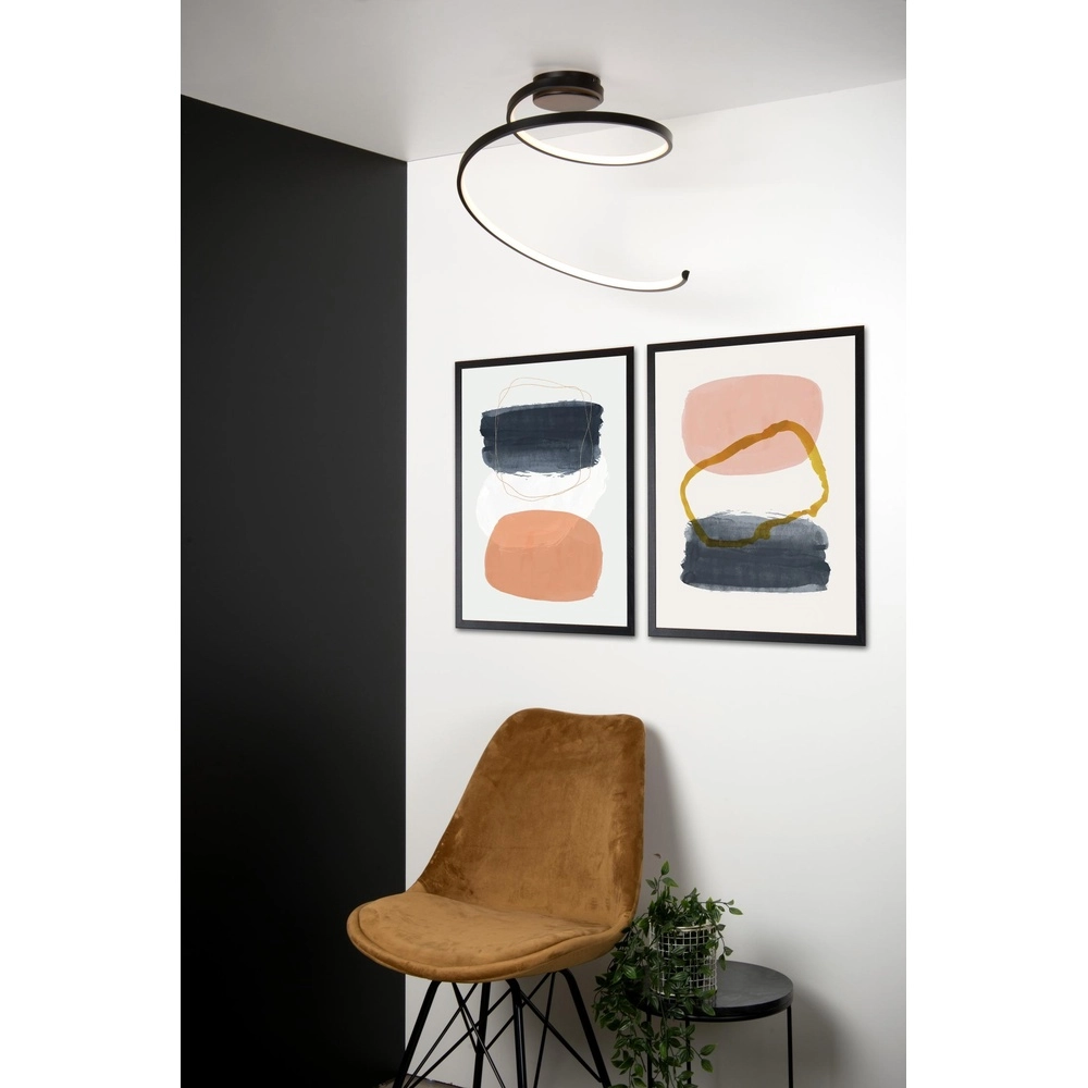 Modern ceiling lamp Maxence Black Lucide 5411212460745