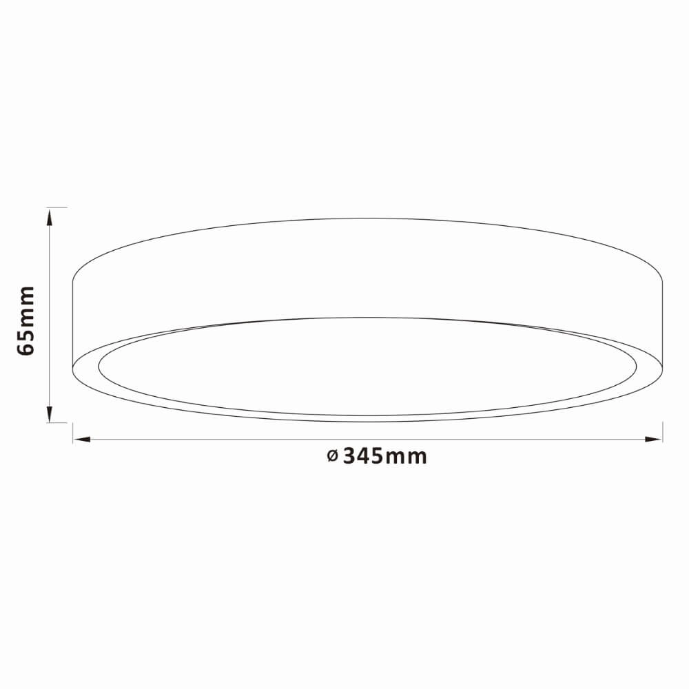 Wooden ceiling lamp Slimline Ø 34.5cm Brilliant 4004353426575