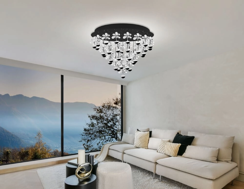 Black ceiling lamp Pianopoli 2 Ø 78cm Stars of Light 9008606270200