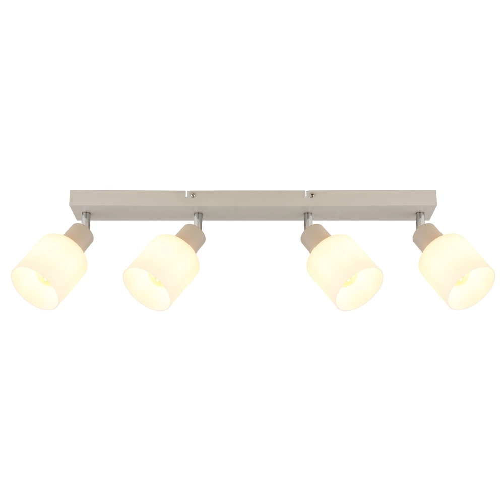 4-light ceiling spotlight Trent sand brown Globo 9007371566976