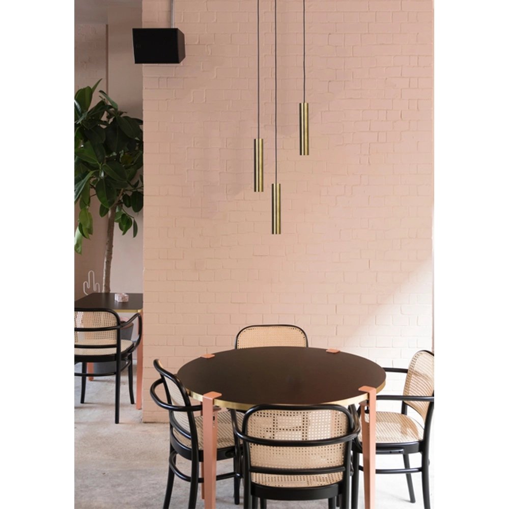 Pendant lamp Run Ø35 round plate - 3x GU10 - antique copper Masterlight 8718121206653