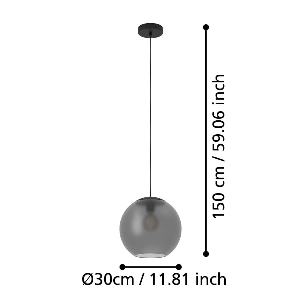 Hanging lamp glass Arangona Ø 30cm Stars of Light 9008606240951