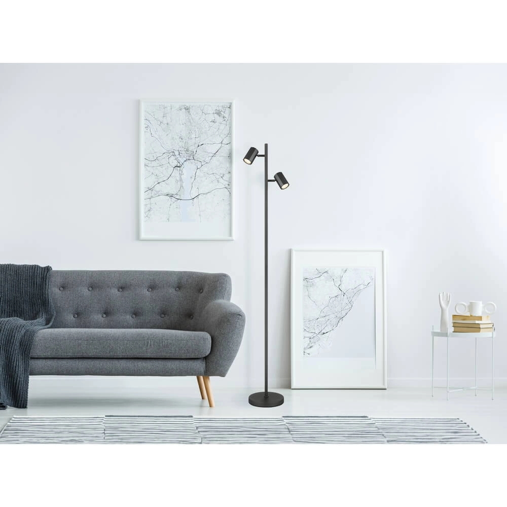 Grey floor lamp James double Globo 9007371456840