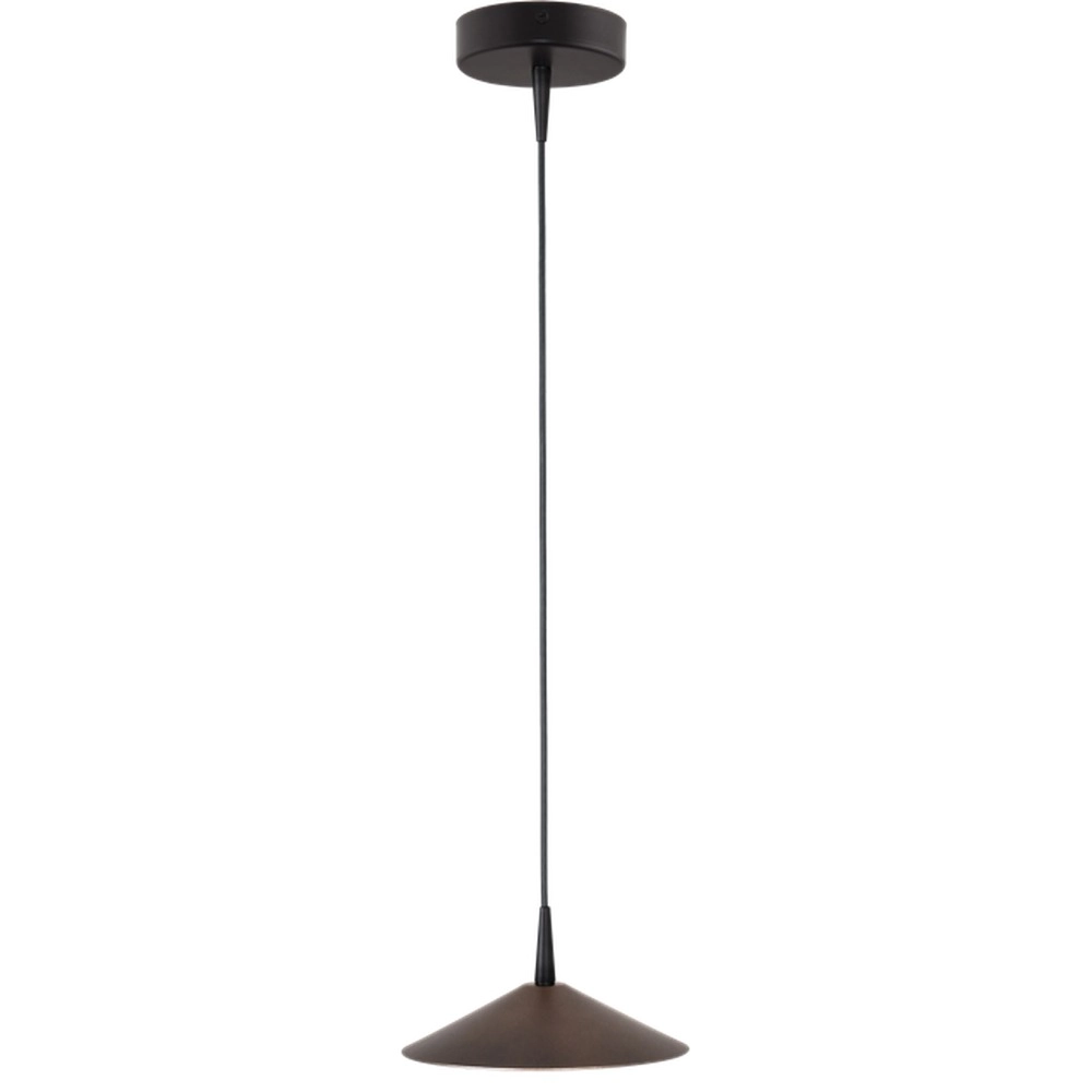 Design pendant lamp Ceppo black with cocoa brown Ø 18cm