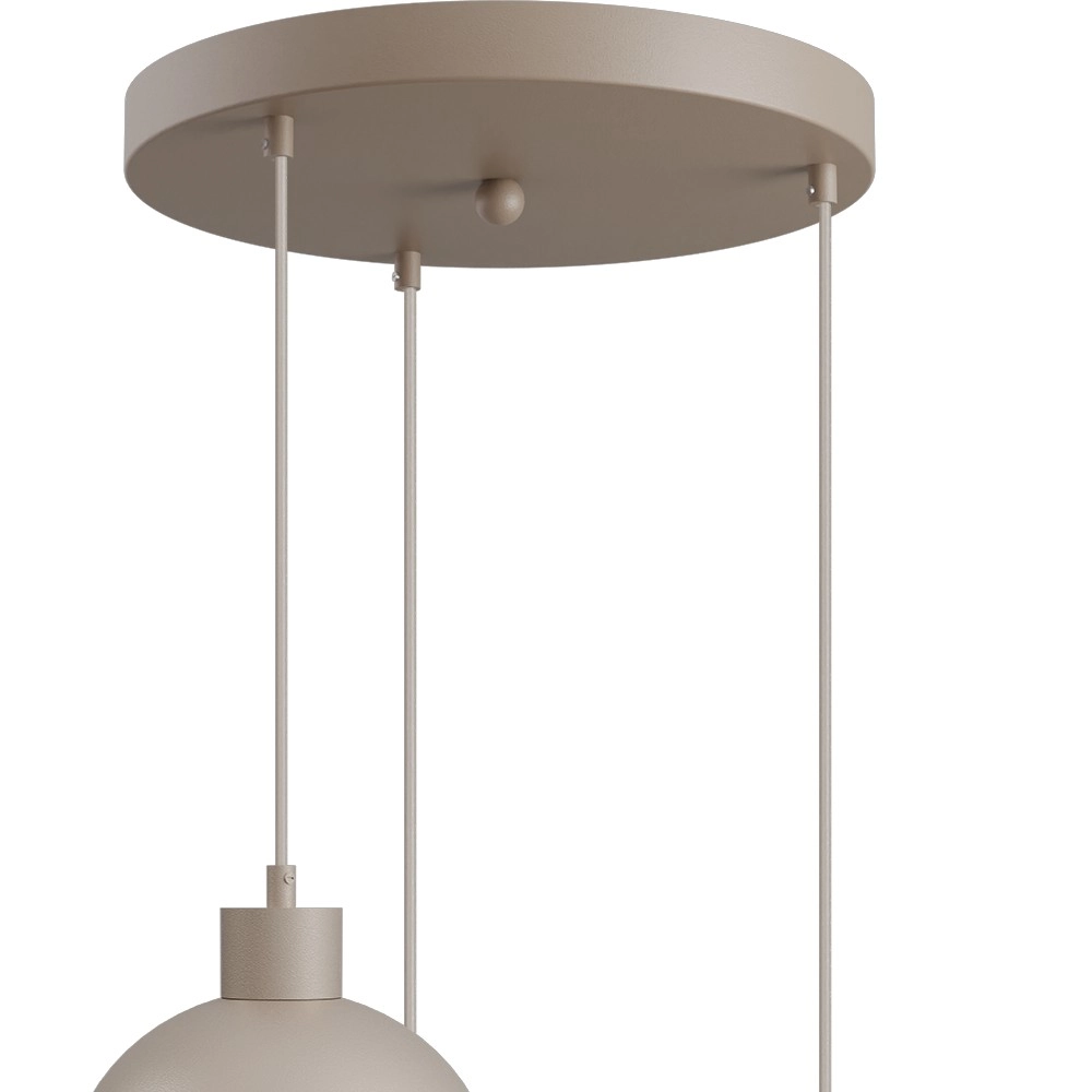 3-light pendant lamp Opera Ø 35cm beige terra Masterlight 8718121424293