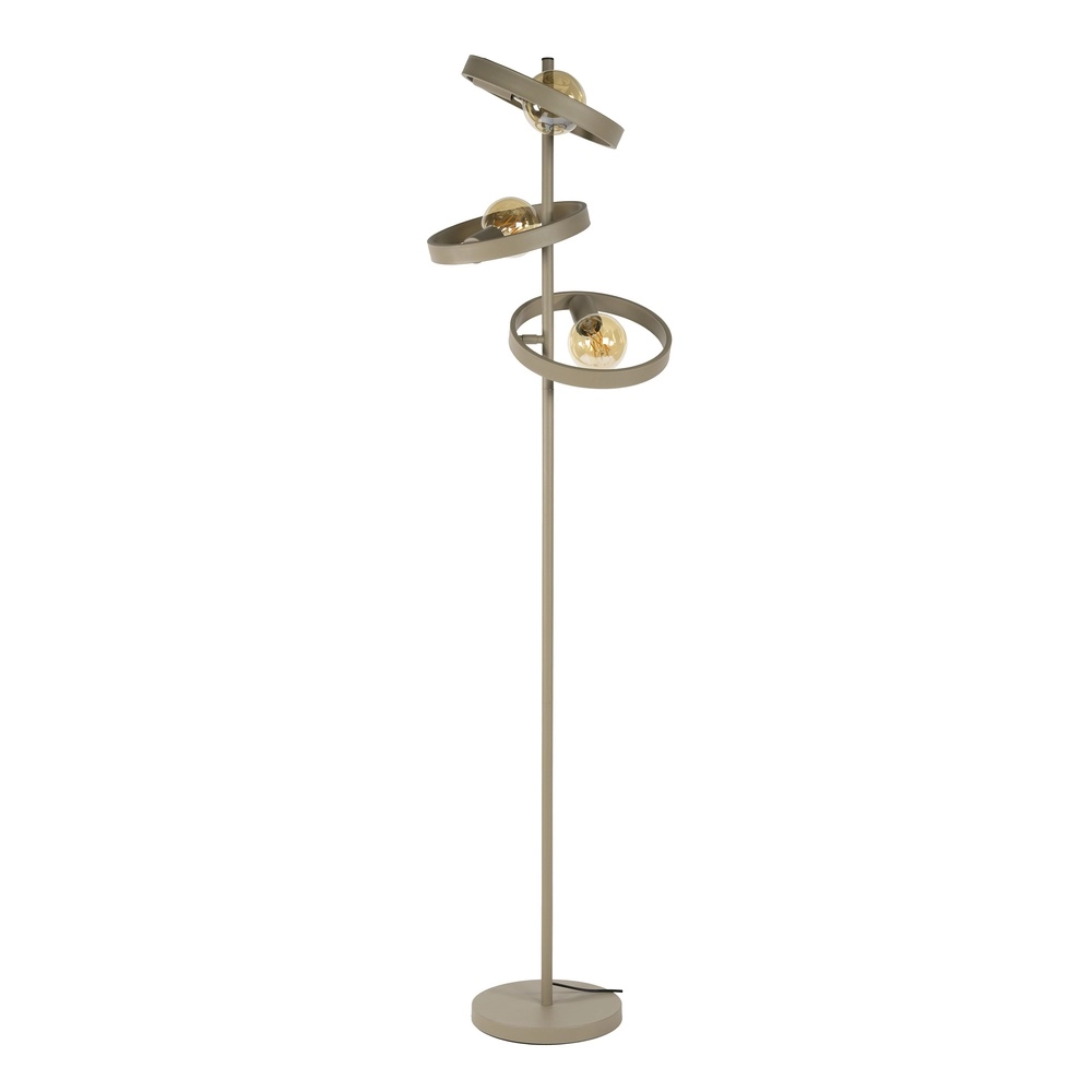 Rings floor lamp Hover 155cm high - sand Lyora 8716803513303