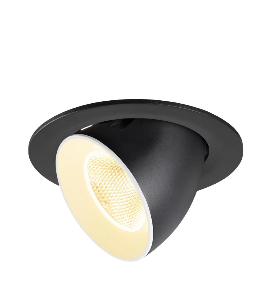 Recessed spotlight Numinos Gimble L black/white 3000K - 20deg SLV 4024163310321