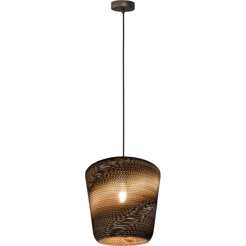 Cocoa pendant lamp Carta Moody Ø 34cm Think Paper shade
