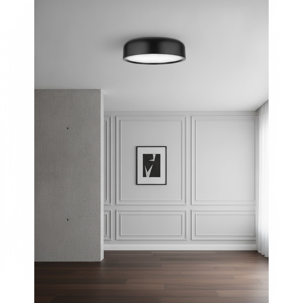 Design ceiling lamp Perleto black Ø 35cm