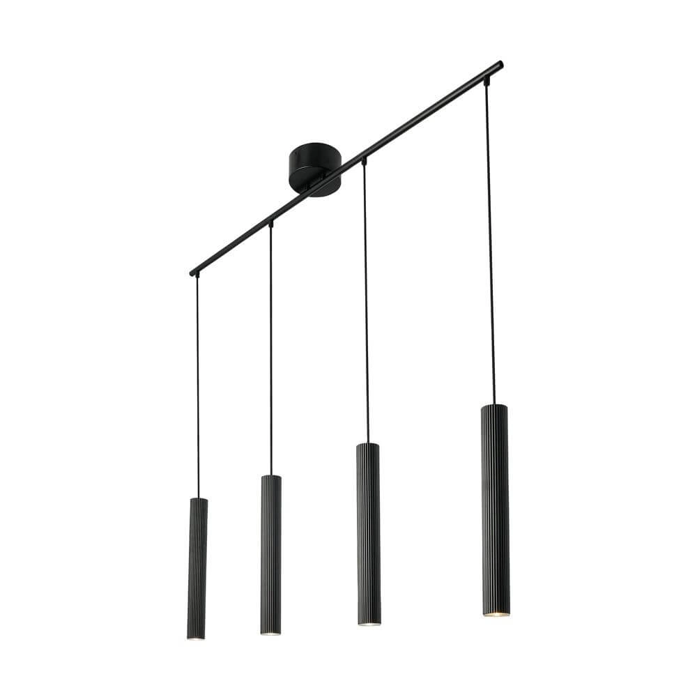 Design pendant lamp Vico black 4-lights