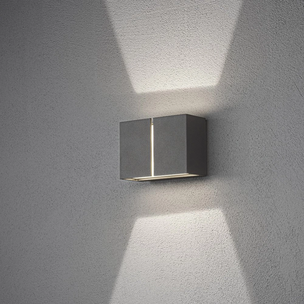 Sleek wall spotlight Pavia for outdoors KonstSmide 7318307877373