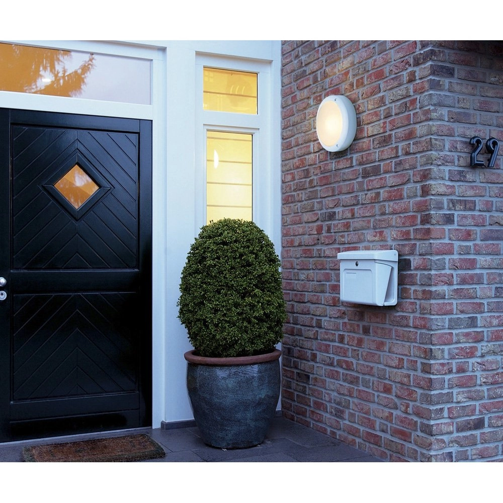 Round outdoor lamp Bulan 27cm white SLV 4024163102490