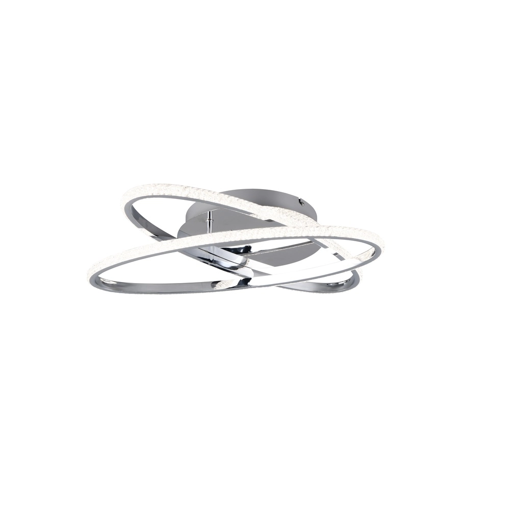 Ceiling lamp Lane chrome Ø 58cm Trio 4017807601466