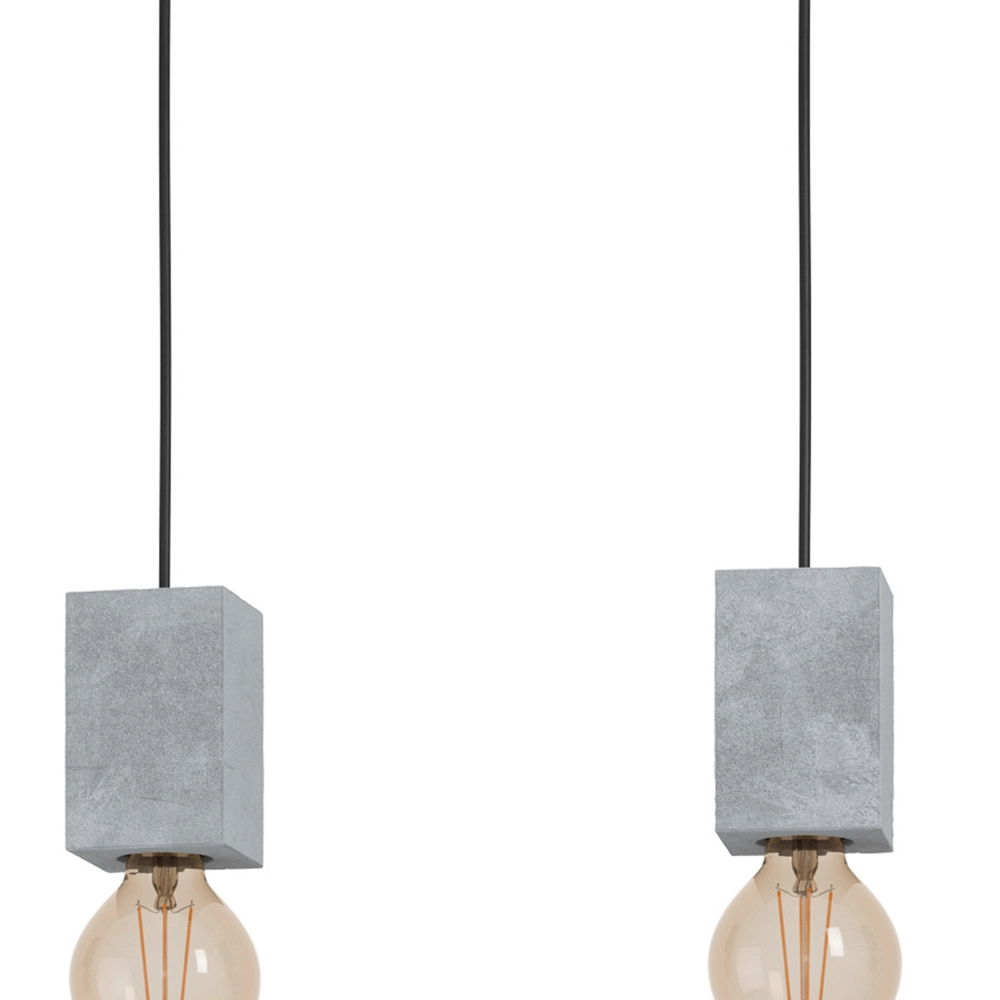 Concrete look dining table lamp Prestwick 3 Eglo 9002759435981