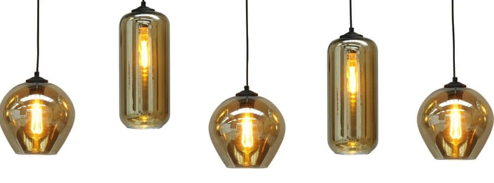 Glass dining room pendant lamp Quinto 5 Masterlight 8718121220017