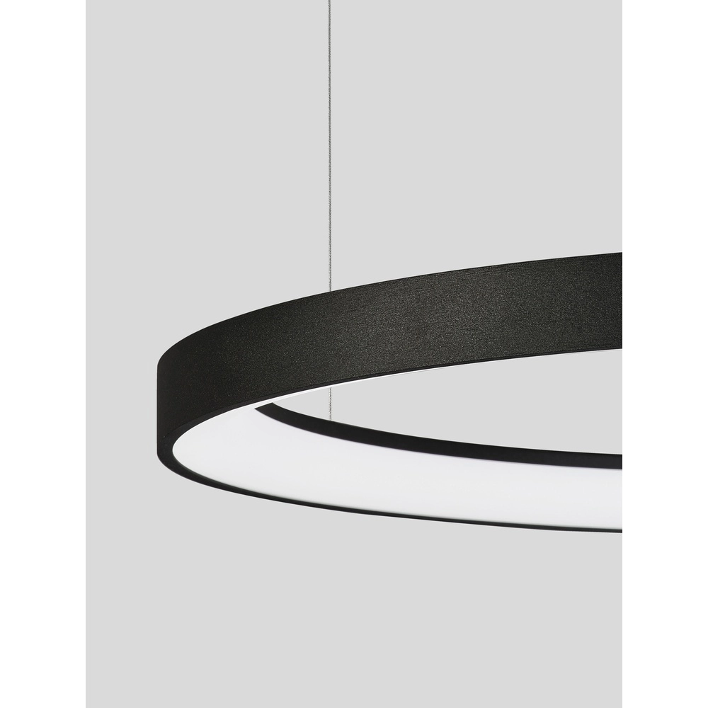 Design pendant lamp Pertino black Ø 58cm 2700K Lyora 5212017446053