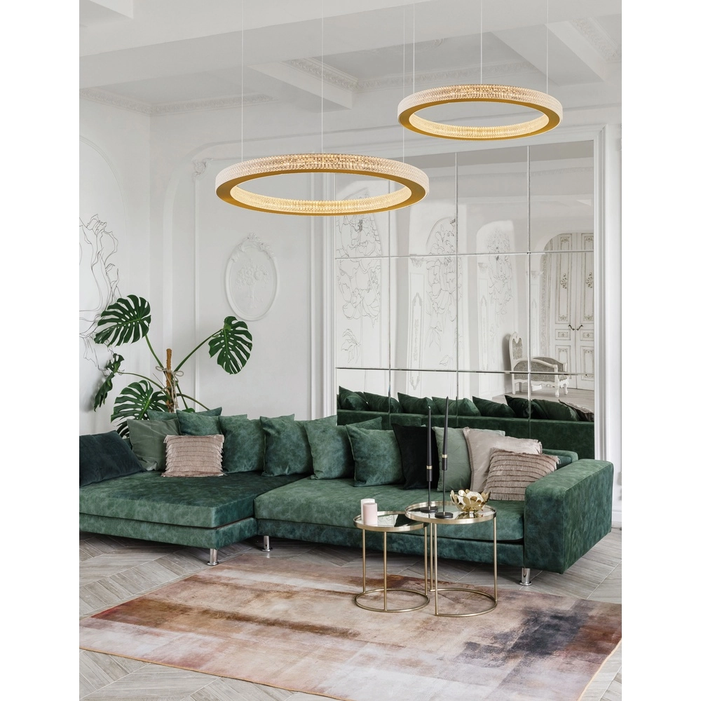 Pendant lamp Fiore gold Ø 60cm