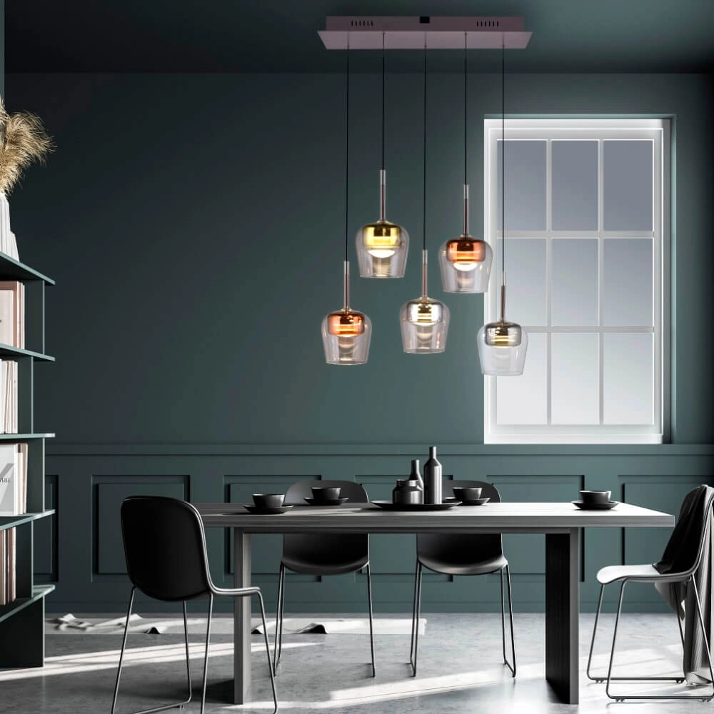 5-light pendant lamp Q-Kon Multiple colors Paul Neuhaus 4012248383889