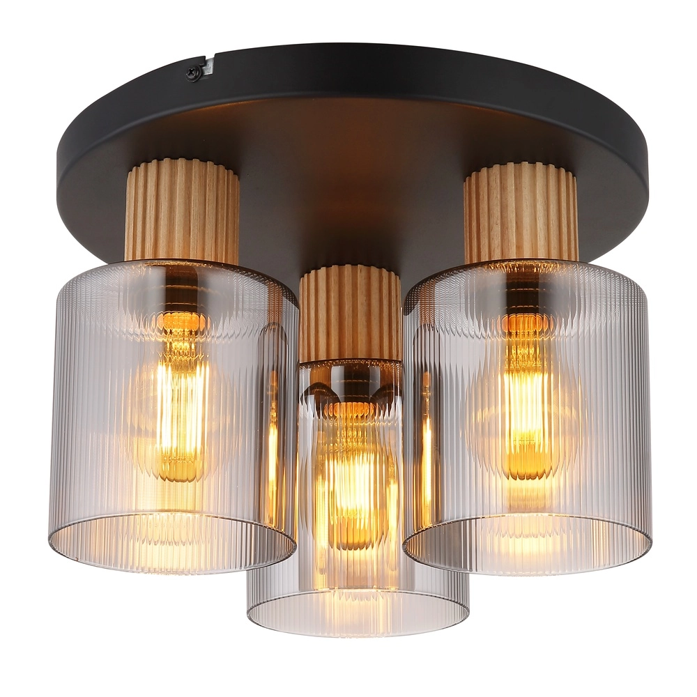Design ceiling lamp Aleidis 3-light black