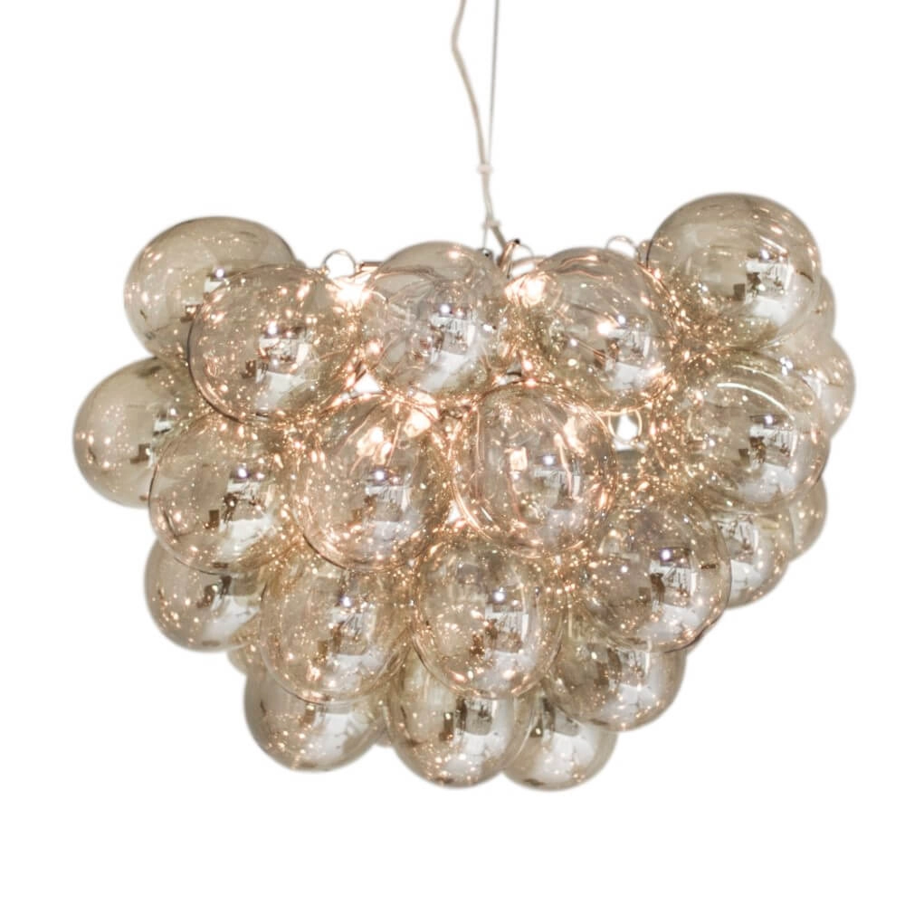 Hanging lamp Gross amber glass 50cm
