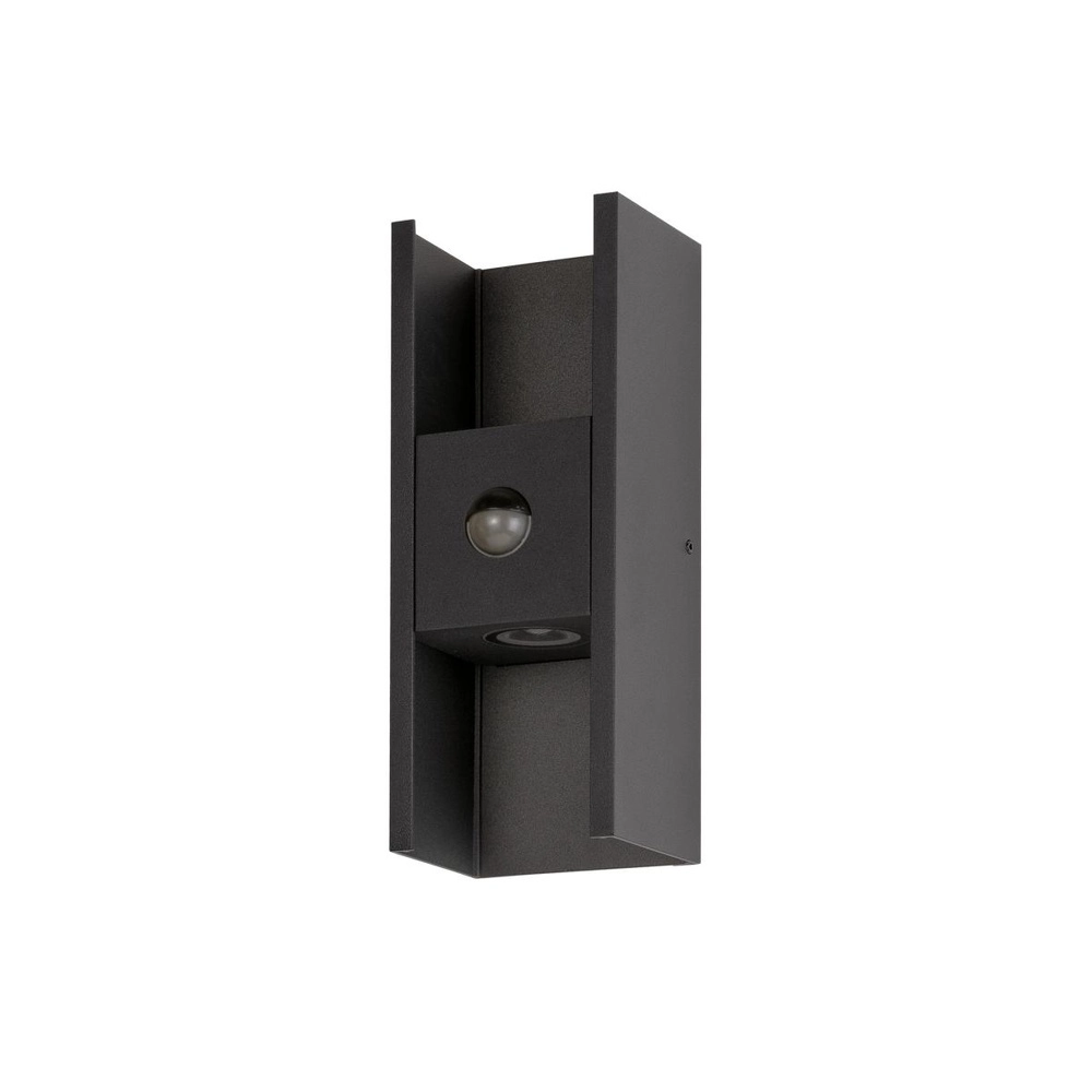 Wall spotlight Flatt Black with sensor SLV 4024163306461
