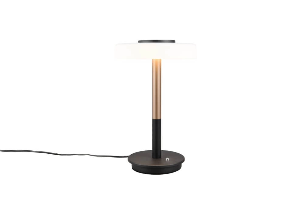 Led table lamp Celeste white glass