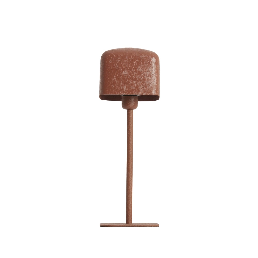 Bedside Lamp Elenie 15x15cm - matt dark orange