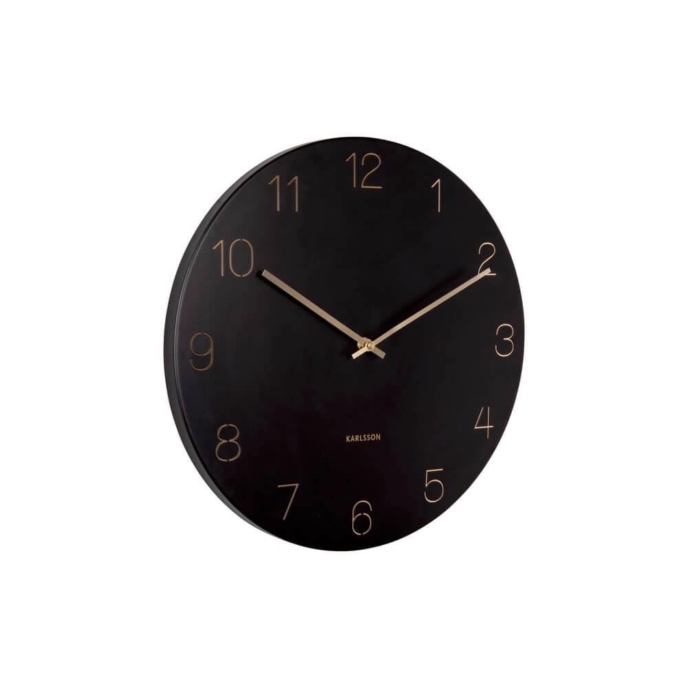 Wall clock Charm black - Ø 40cm Karlsson 8714302691942