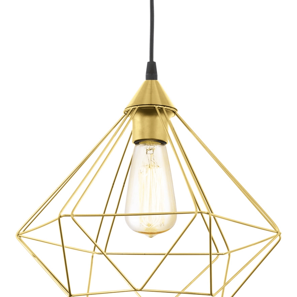 Gold hanging lamp Tarbes Ø 32.5cm Eglo 9002759436797