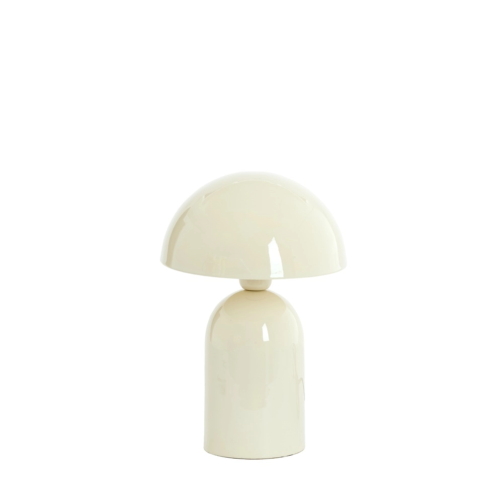 Mushroom table lamp Tolima gloss cream - Ø 23cm