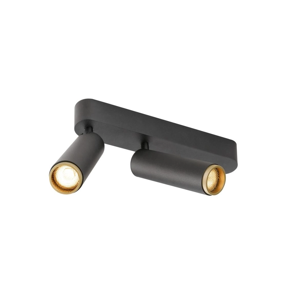 Surface-mounted spot Grip! M 2-light black 2700K